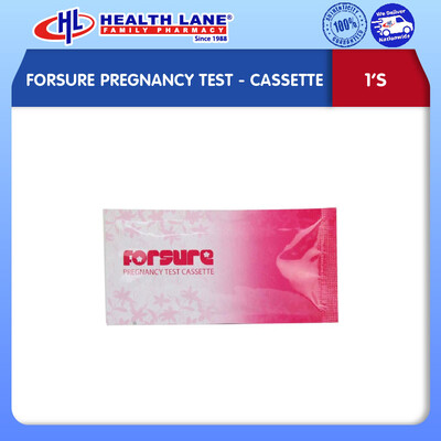 FORSURE PREGNANCY TEST- CASSETTE (1'S)
